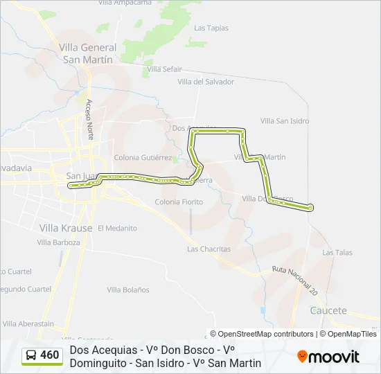 460 Bus Line Map
