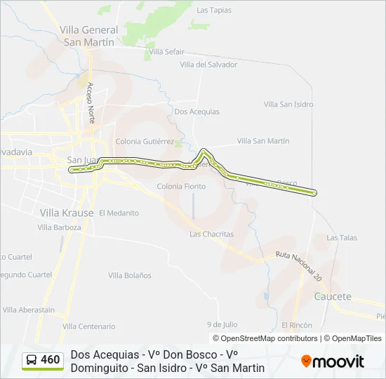 460 Bus Line Map