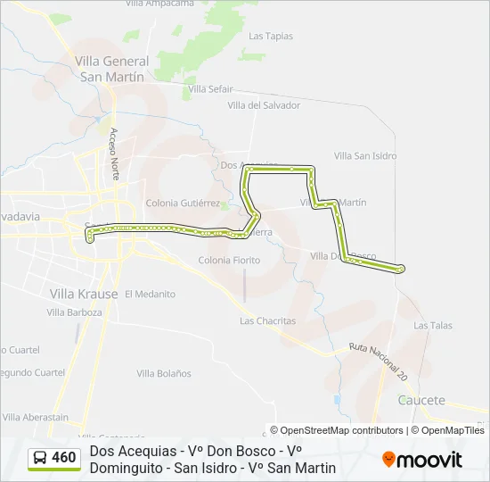 460 Bus Line Map