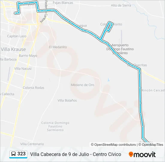 323 Bus Line Map