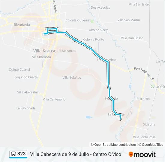 323 Bus Line Map