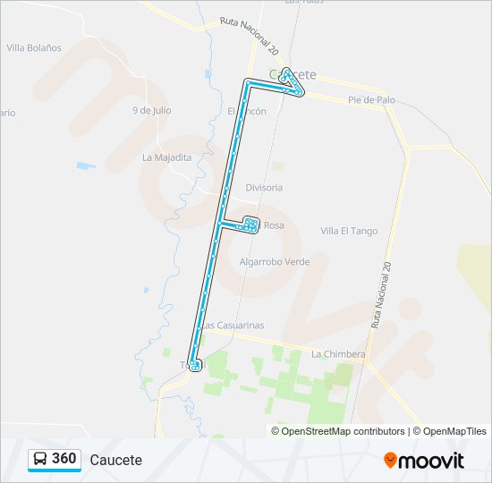 360 Bus Line Map