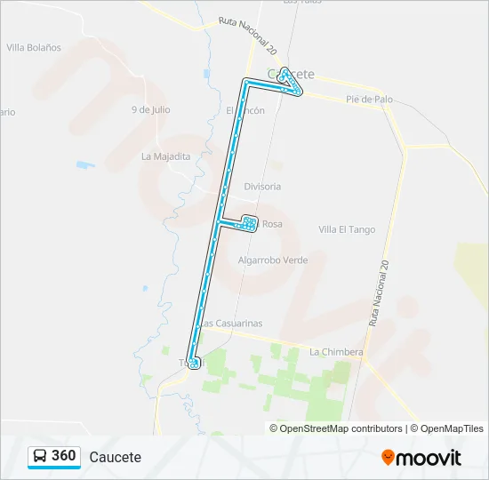 360 Bus Line Map