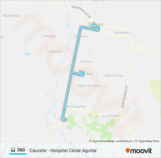 360 Bus Line Map