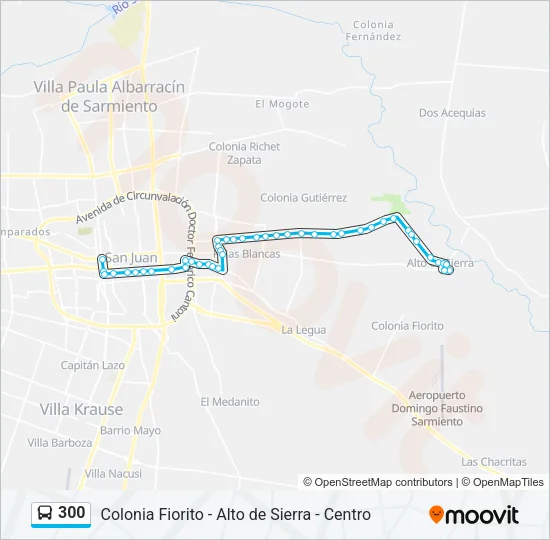 300 Bus Line Map