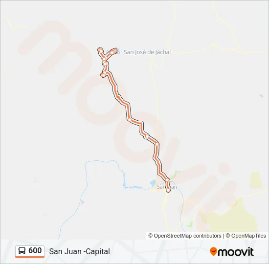 600 Bus Line Map