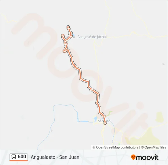 600 Bus Line Map