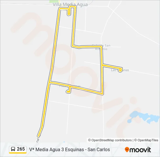 265 Bus Line Map