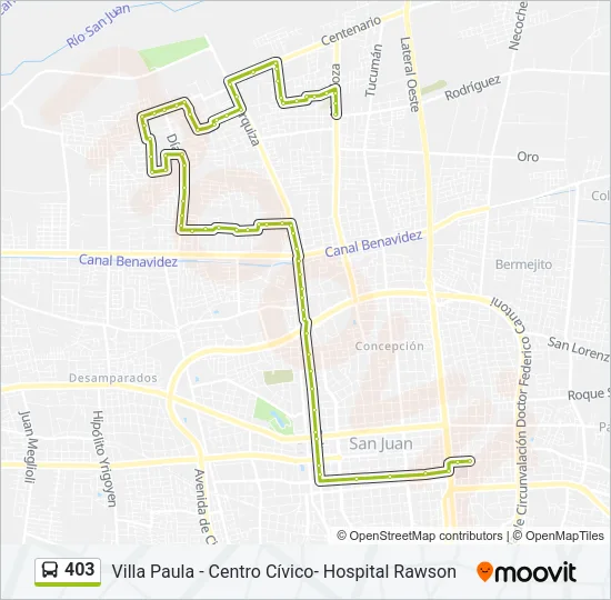403 Bus Line Map
