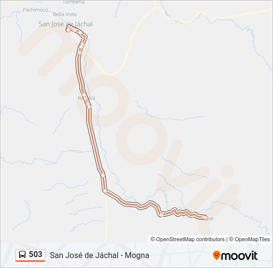 503 Bus Line Map