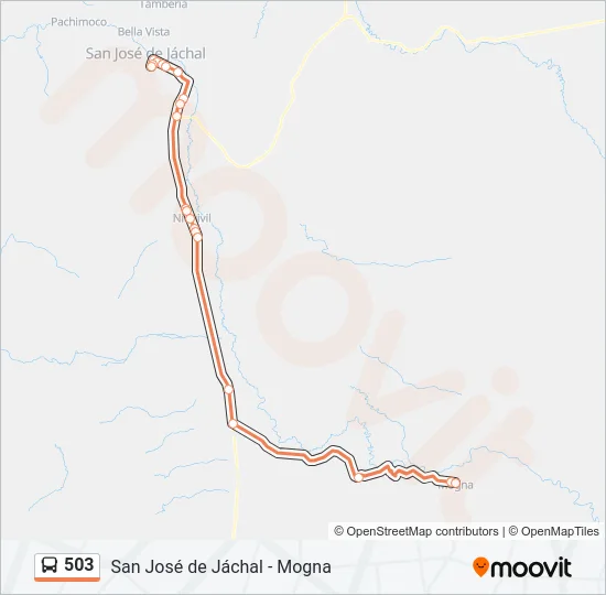 503 Bus Line Map