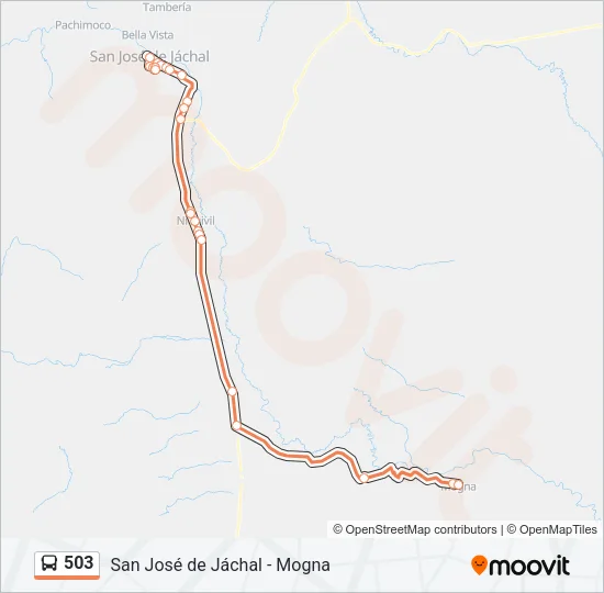503 Bus Line Map
