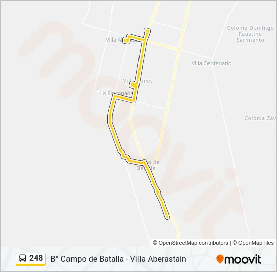 248 Bus Line Map