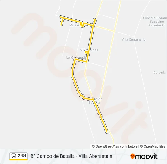 248 Bus Line Map