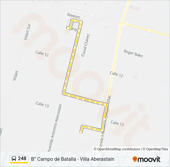 248 Bus Line Map