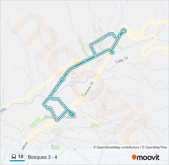 10 bus Line Map