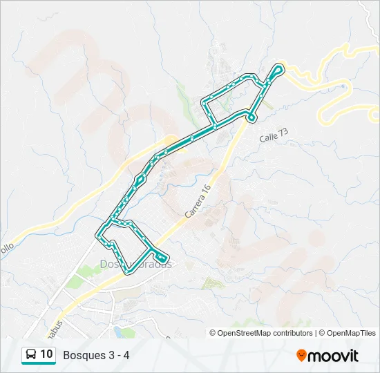 10 Bus Line Map