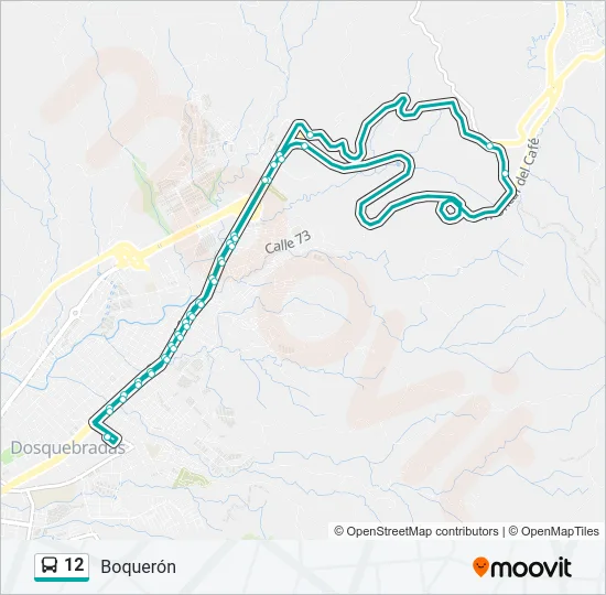 12 Bus Line Map