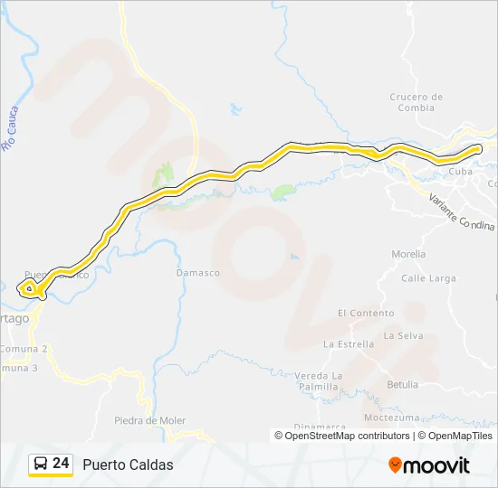 24 Bus Line Map