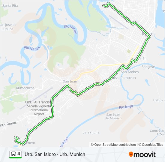 4 Bus Line Map