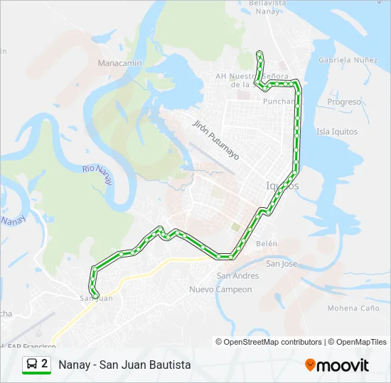 2 Bus Line Map