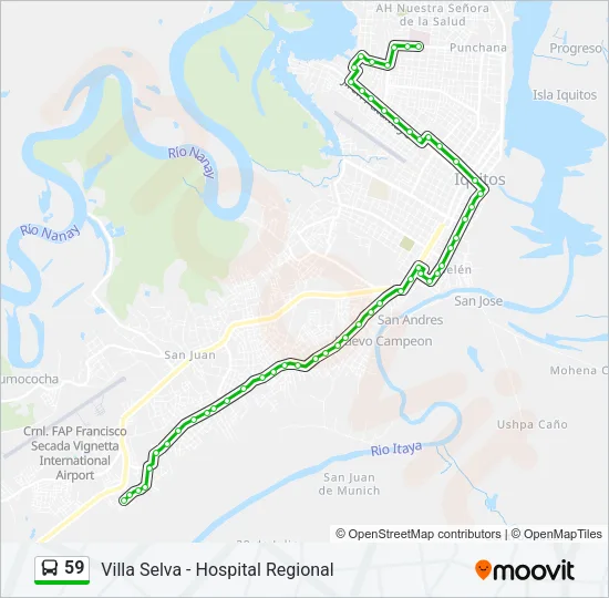 59 Bus Line Map