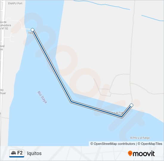 Mapa de F2 de ferry