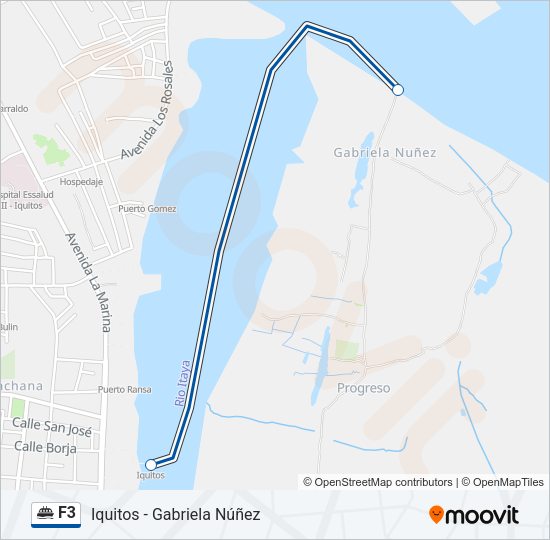 Mapa de F3 de ferry