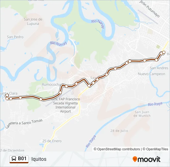 B01 Bus Line Map