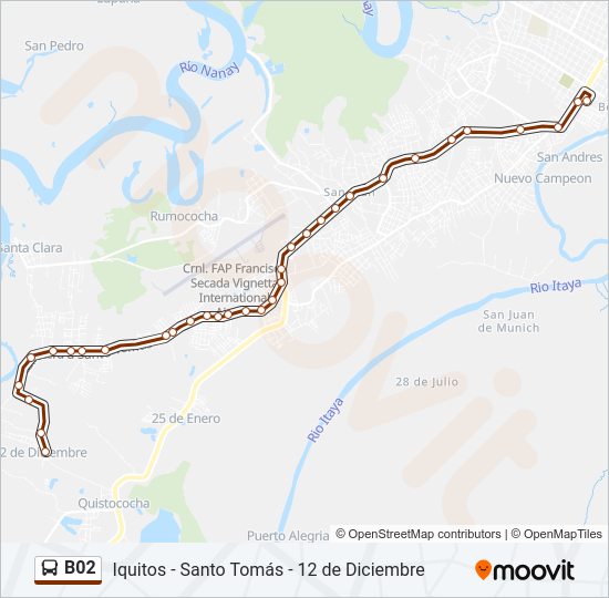 B02 Bus Line Map