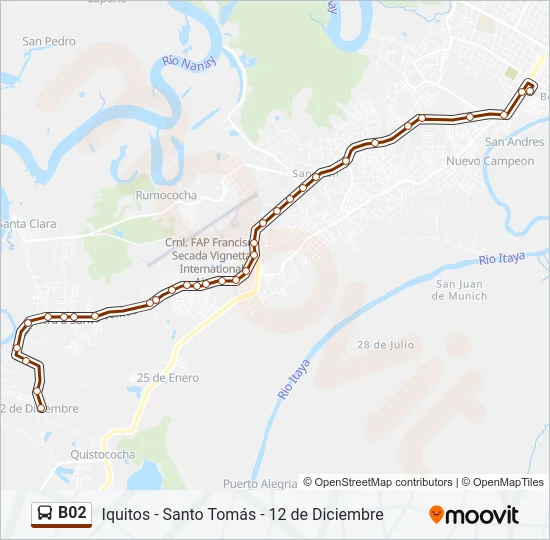B02 Bus Line Map