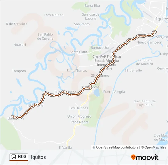 B03 Bus Line Map