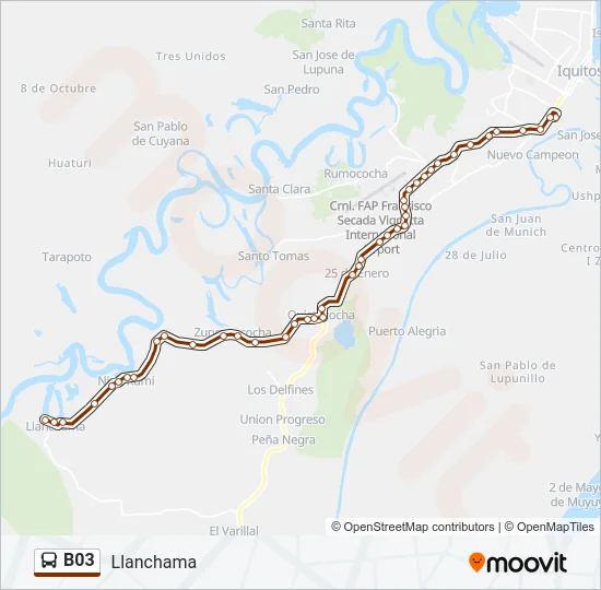 B03 Bus Line Map