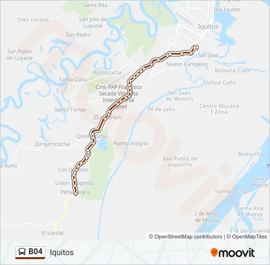 B04 Bus Line Map