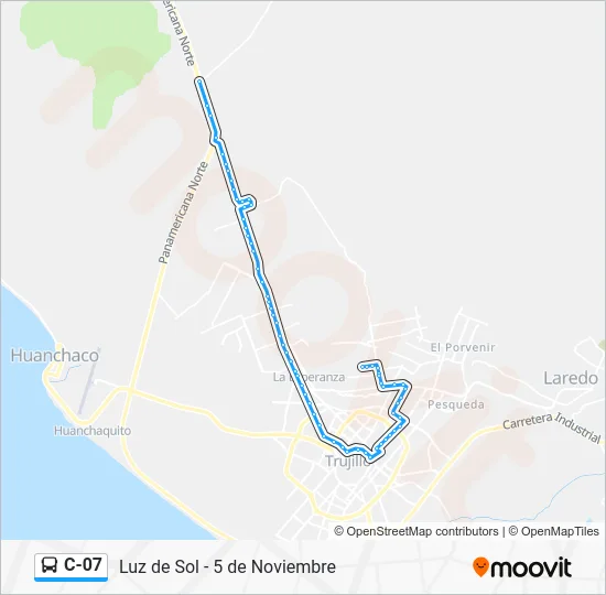 C-07 Bus Line Map