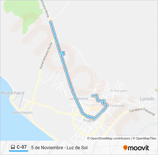C-07 Bus Line Map
