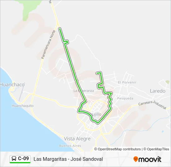 C-09 Bus Line Map