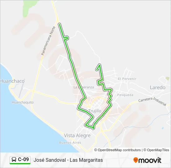 C-09 Bus Line Map