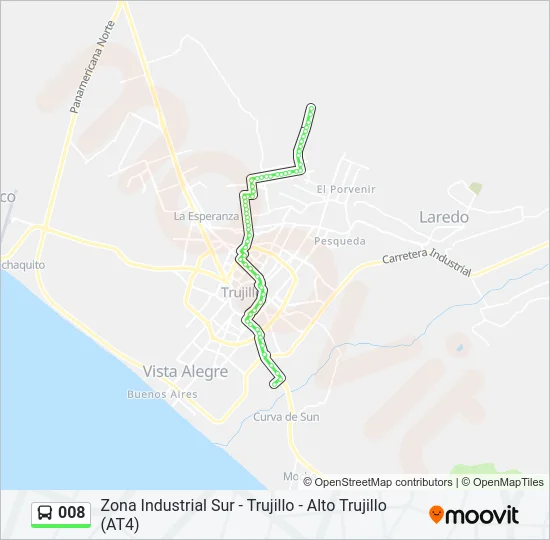 008 Bus Line Map