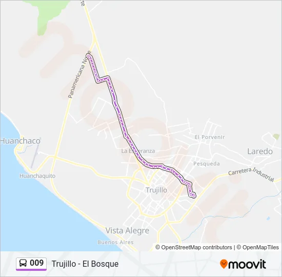 009 Bus Line Map