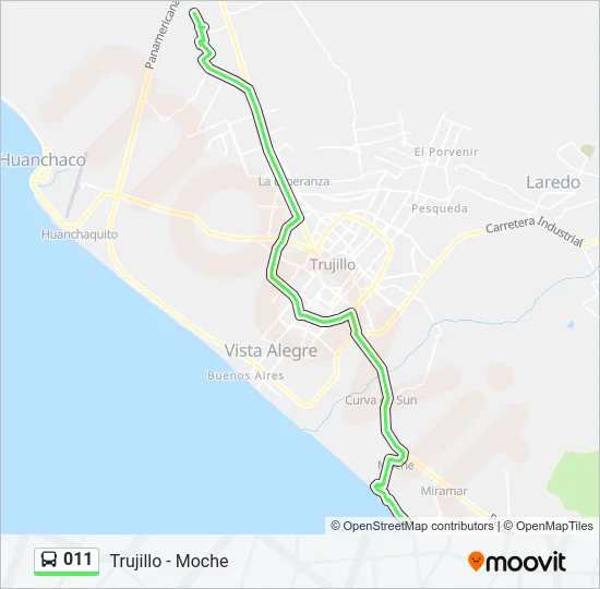 011 Bus Line Map