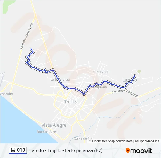 013 Bus Line Map