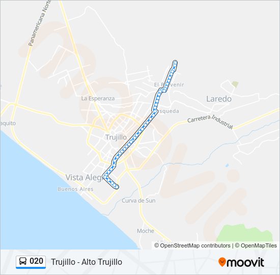 020 bus Line Map