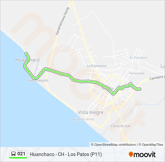 021 bus Line Map