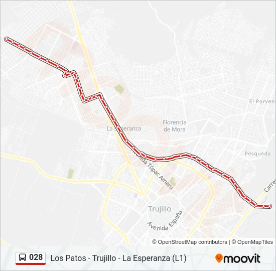 028 Bus Line Map