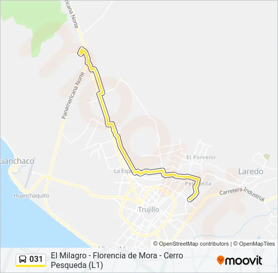 031 Bus Line Map