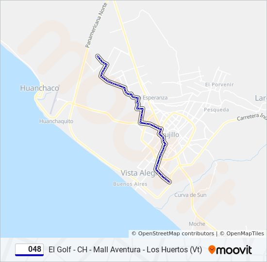 048 bus Line Map