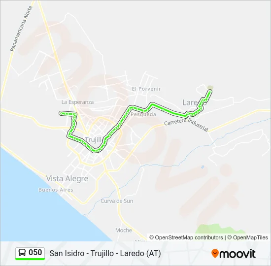 050 Bus Line Map
