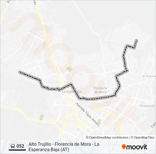 052 Bus Line Map