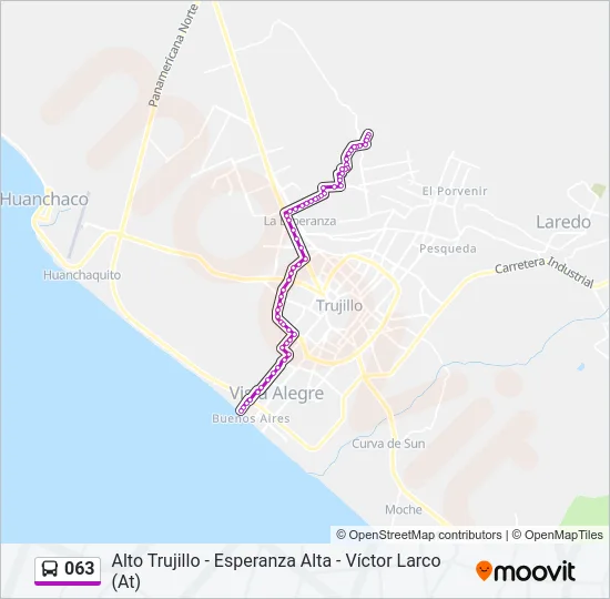 063 Bus Line Map